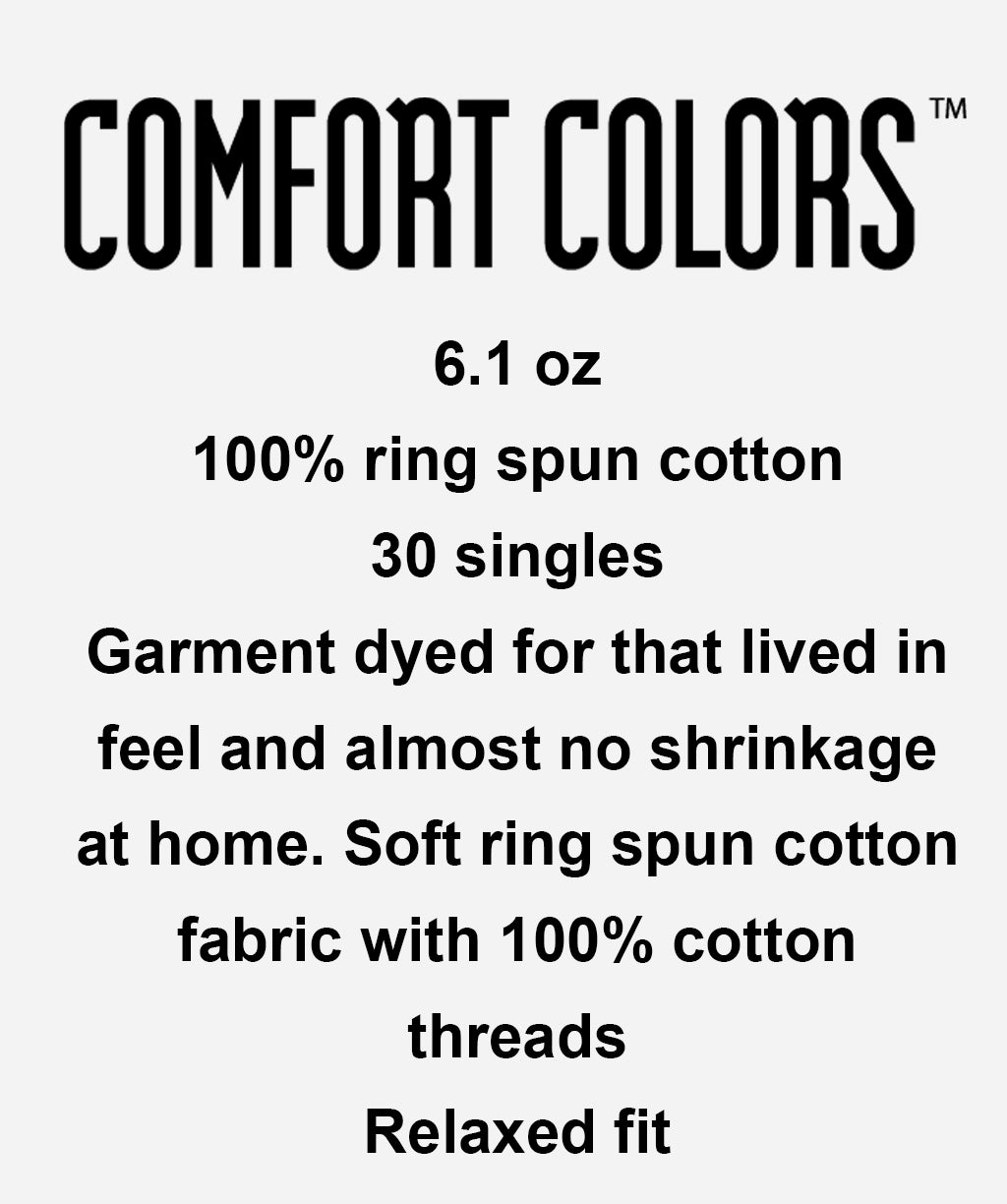 Comfort Colors 1717 Garment Dyed Tshirt