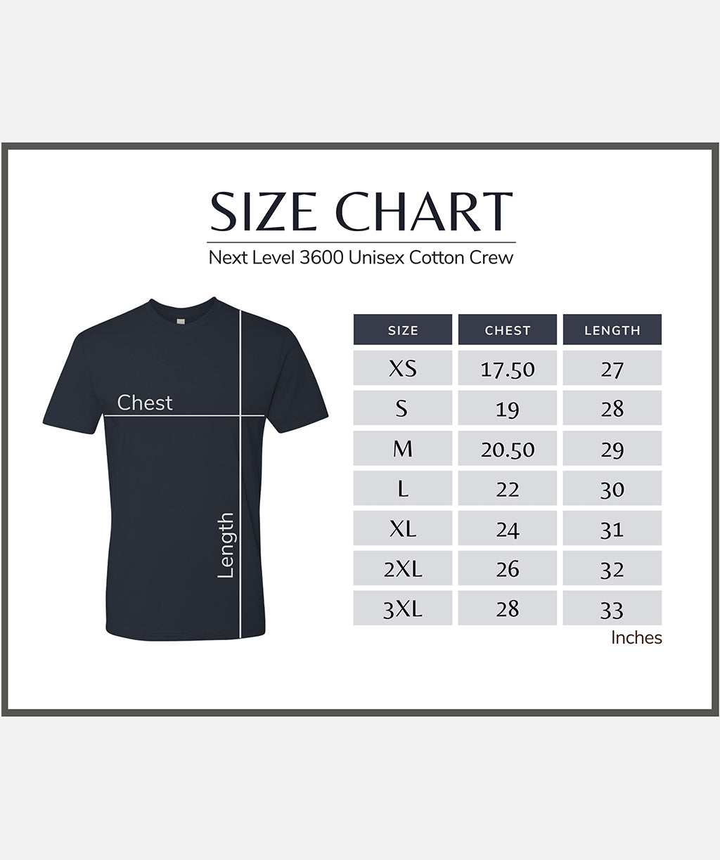 Next Level 3600 Premium Soft Tshirt