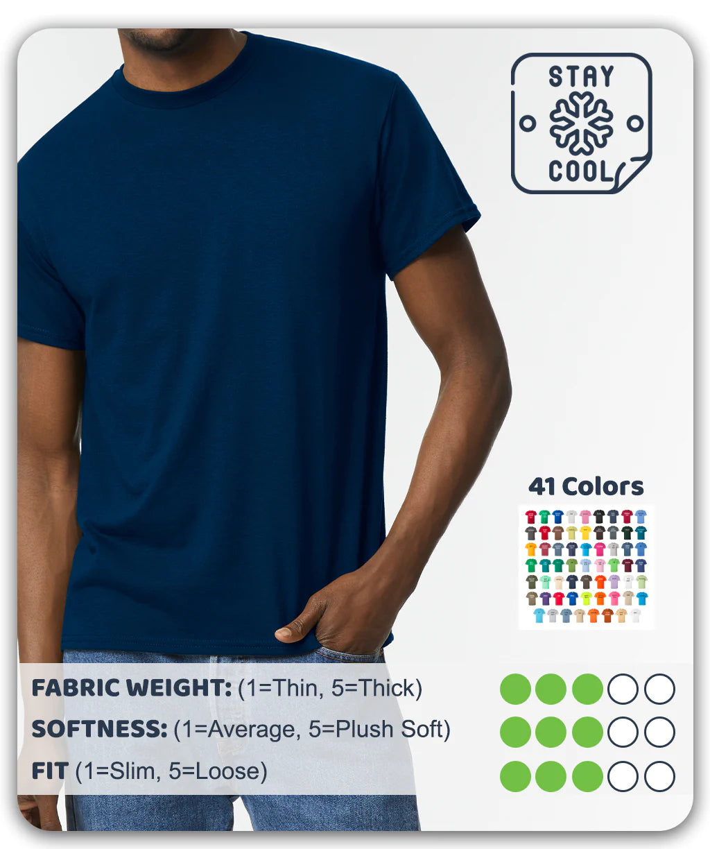 Gildan 8000 DryBlend Tshirt (100-149)