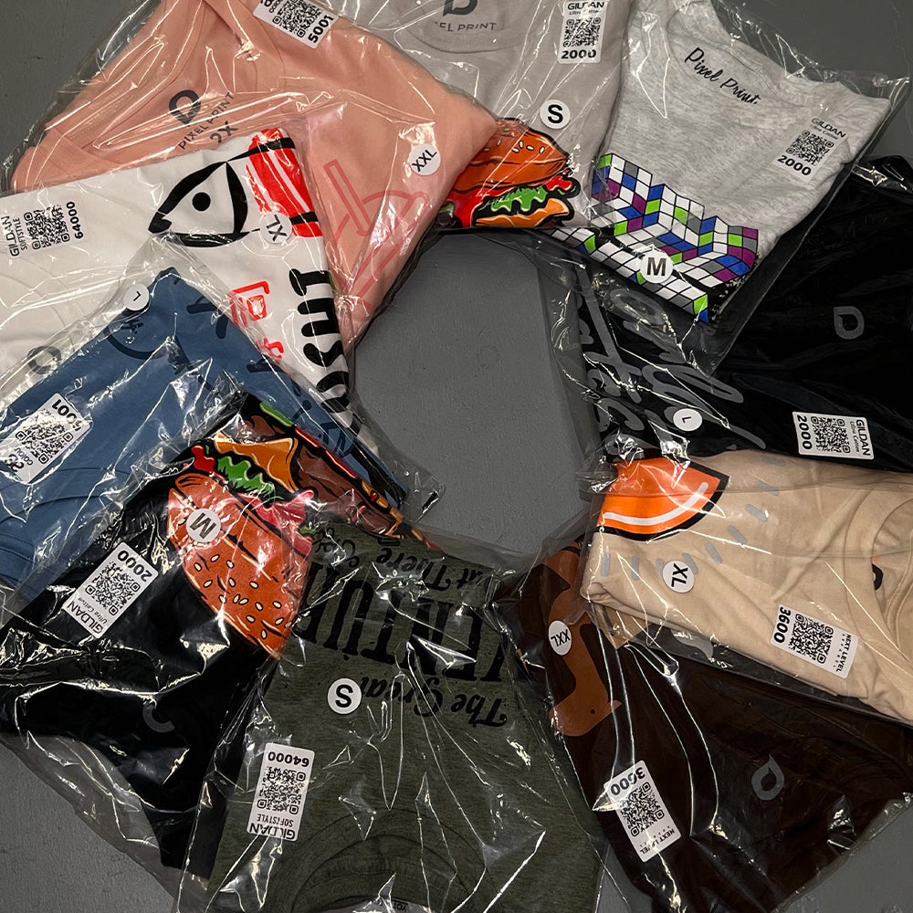 Retail Ready - Fold/Bag/Size Sticker