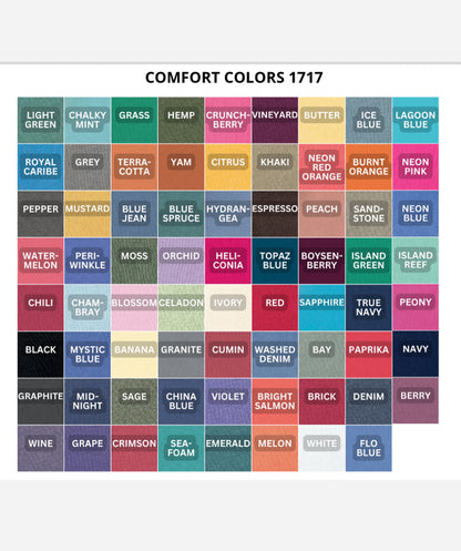 Comfort Colors 1717 Garment Dyed Tshirt