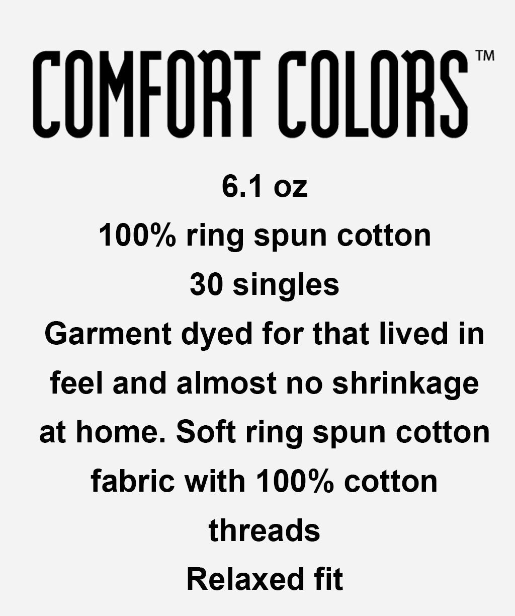 60+ // Comfort Colors 1717 Garment Dyed Tshirts