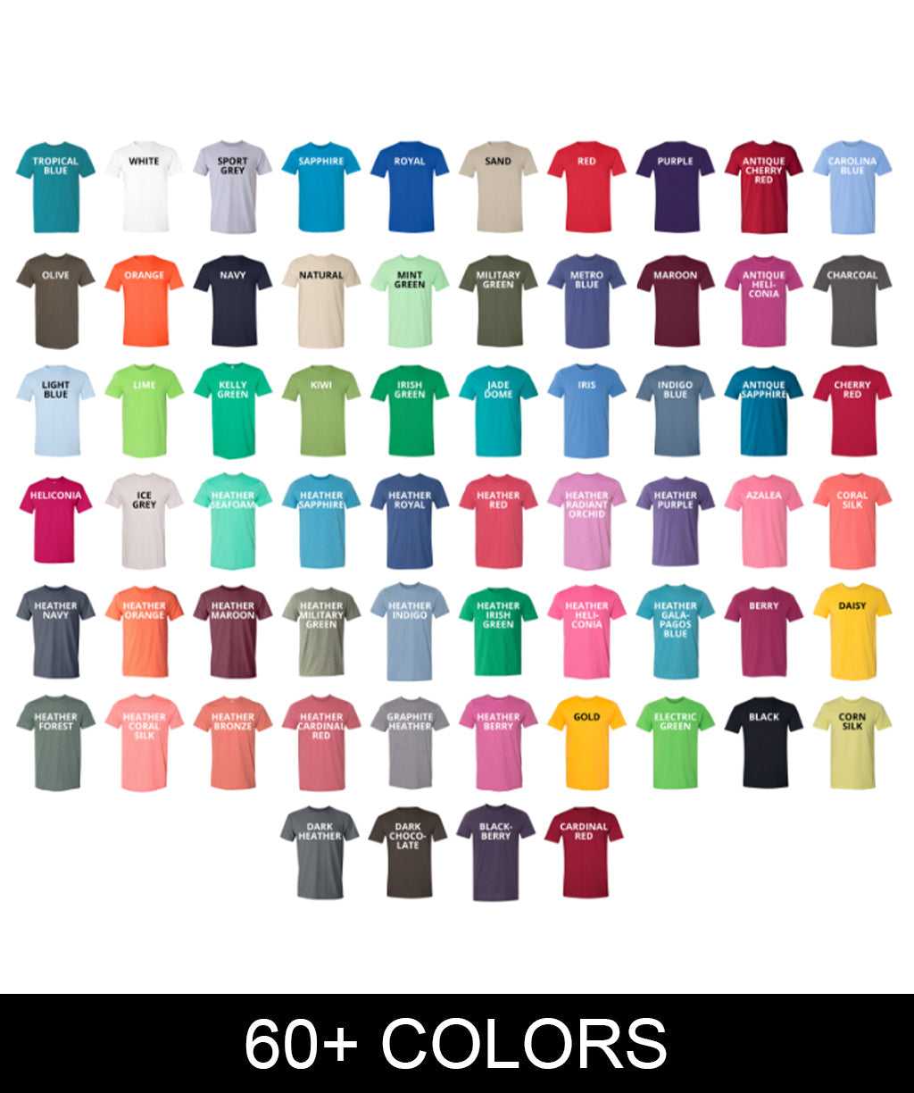 60+ Custom Screen Printed Soft Style Tshirts