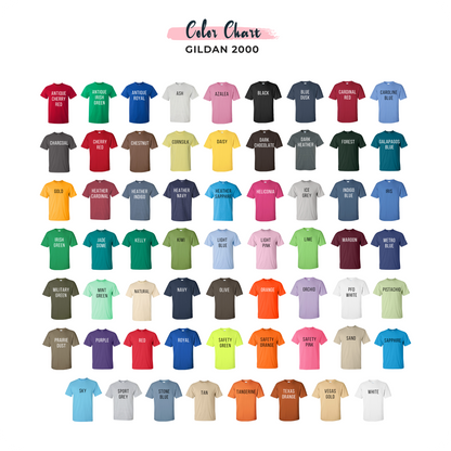 Gildan 2000 Standard Tshirt (80-99 Shirts)