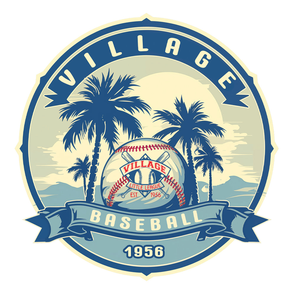 Village Baseball Sunset Tee