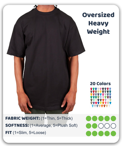 40+ Custom Screen Printed Shakawear Max Heavyweight Tshirts