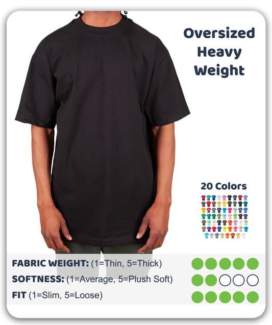 80+ Custom Screen Printed Shakawear Max Heavyweight Tshirts