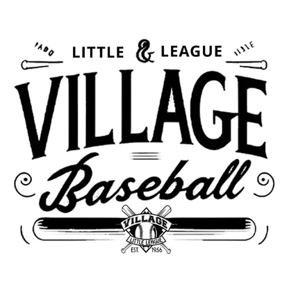 Village Baseball Script Hoodie