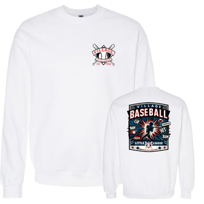 Village Baseball Comic Sweatshirt - Front and Back Print